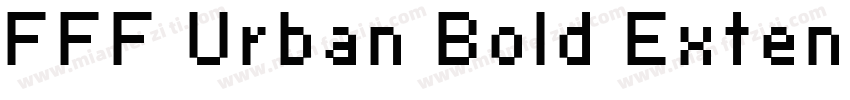 FFF Urban Bold Extended字体转换
